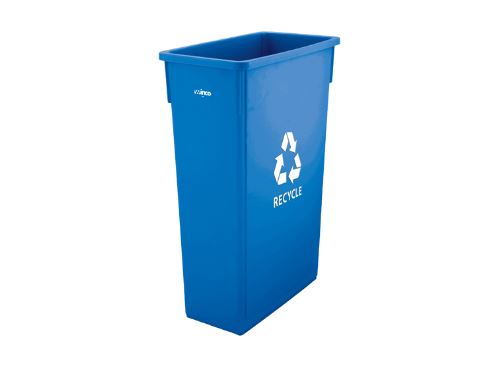 RECYCLE Trash Can 23 Gallon Slender - Blue