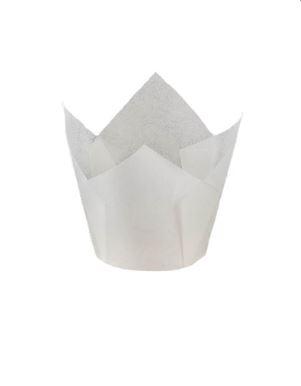 Bake Cup Mini Tulip - White (APX 200)