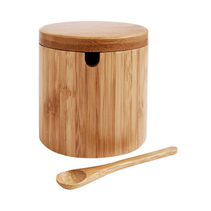 Bamboo Salt Cellar w/Spoon